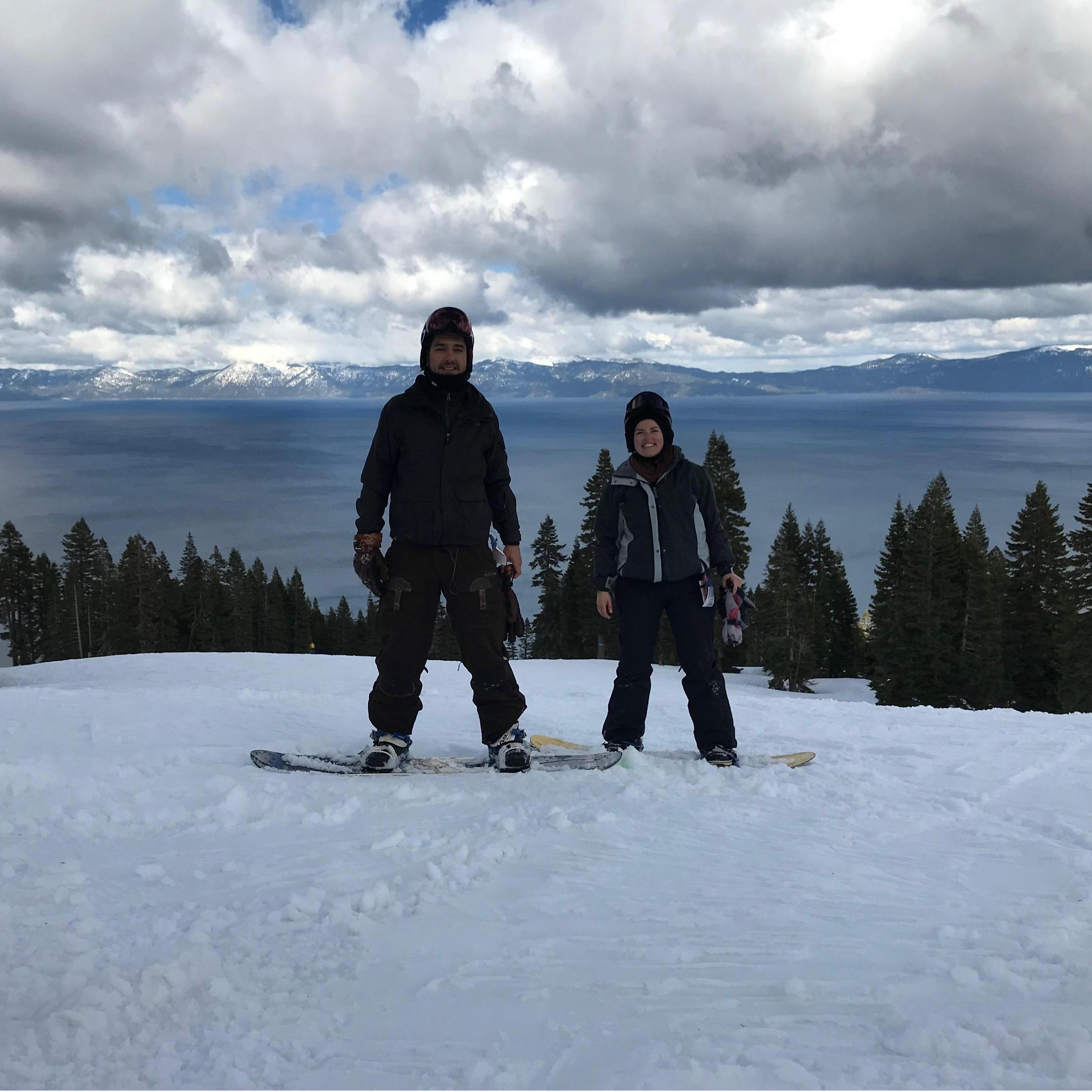 Snowboarding at Tahoe!