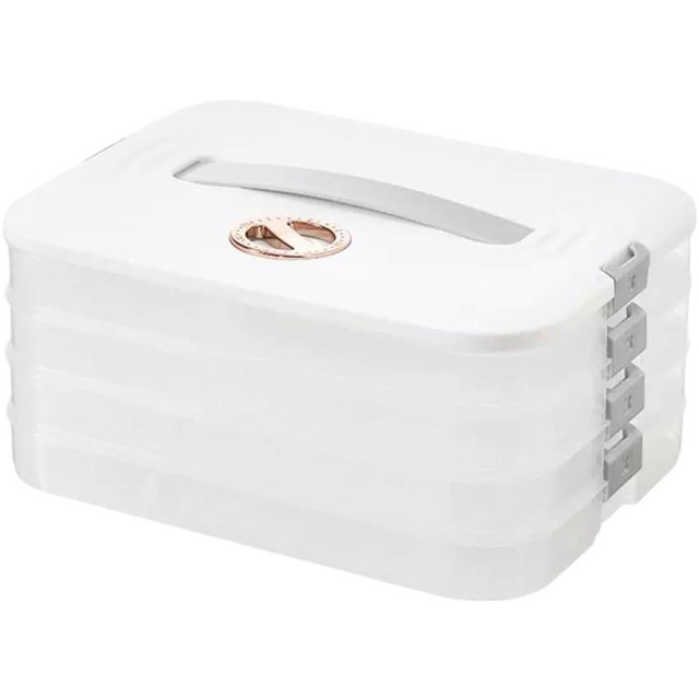 RFDDFTTFDDFZR 4-layer Cookie Containers,Cookie Carrier, Dumpling Box,Food Storage Containers