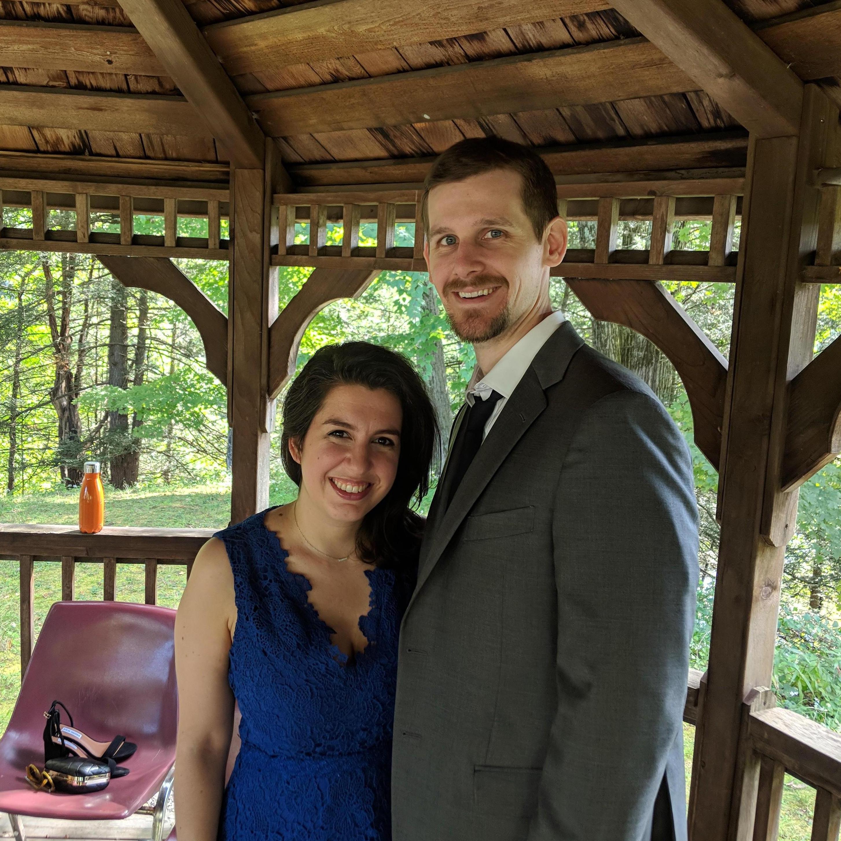 All dolled up for Jesse and Ethan's wedding