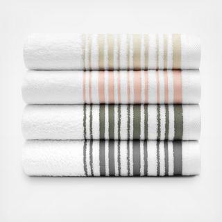 Bold Stripe Cotton Bath Towel, Set of 2