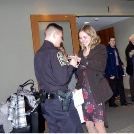 Alex proposing on January 17, 2019