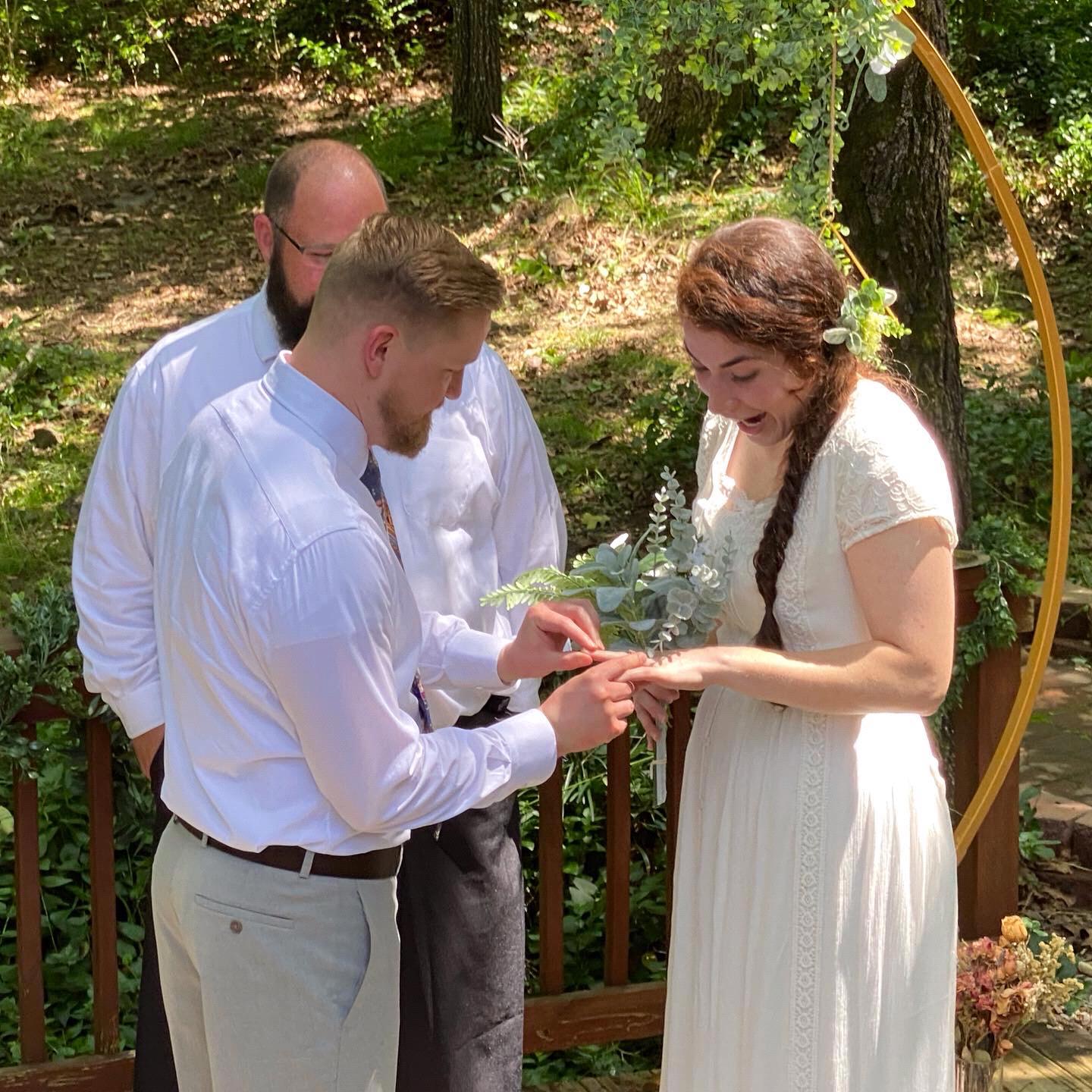 Because of the timeline, we were planning on using placeholder rings, but Tony surprised Ashley with THE ring and it her expression says it all!