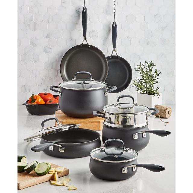 Belgique 11 Piece Nonstick Aluminum Cookware Set, Emerald Green