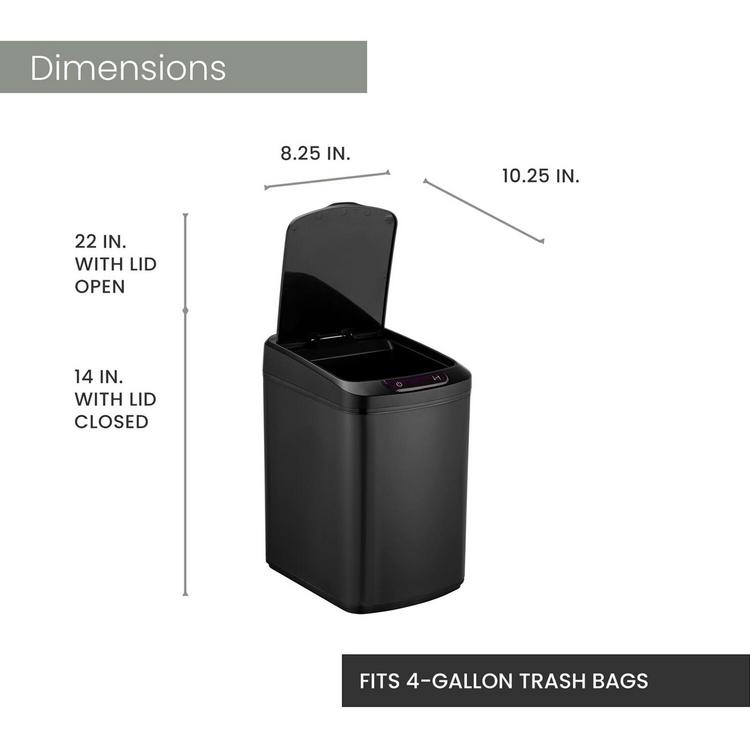 Hanover, Trash Can with Sensor Lid | Zola