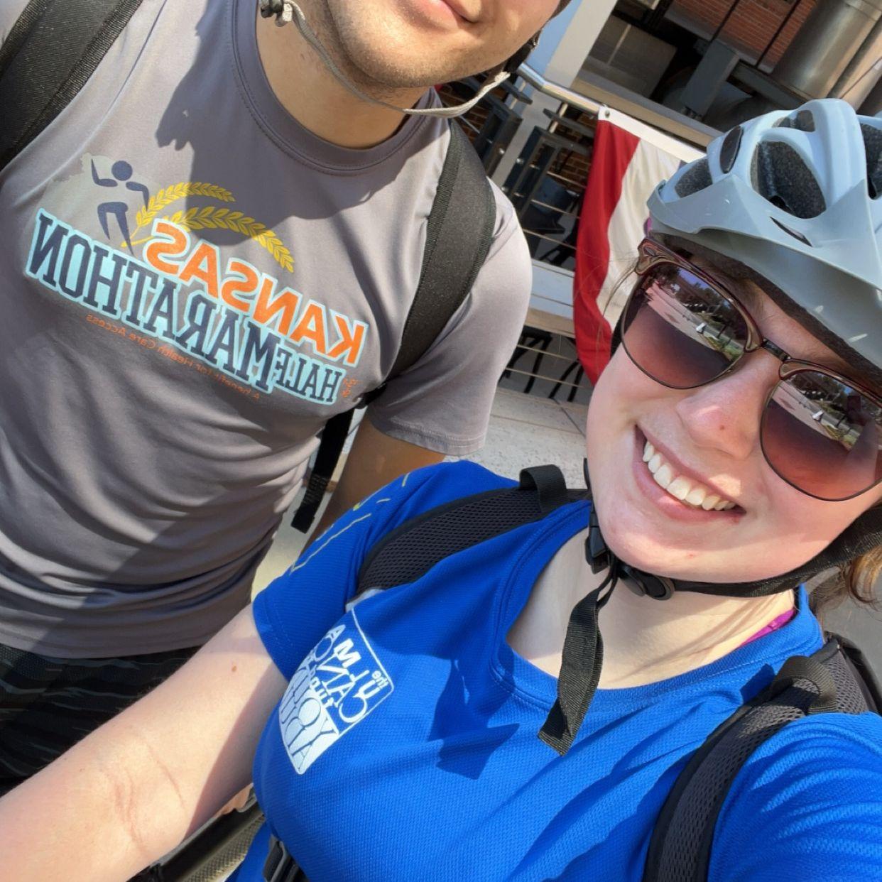 Our first time biking to the farmers market June 8th, 2024