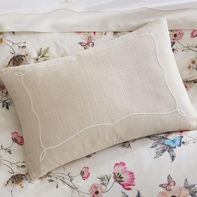 Daphne Textured Boudoir Personalized Pillow Cover, 14 x 20", Neutral Multi