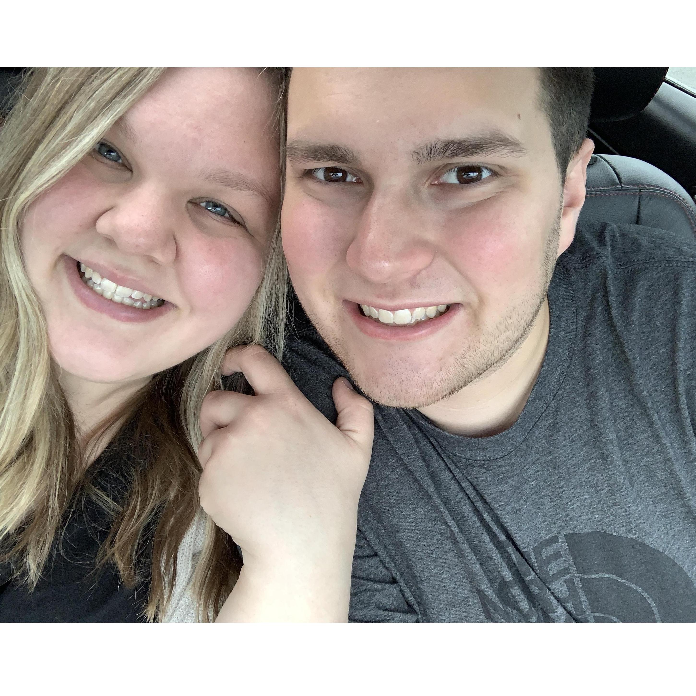 We love a quick car selfie!
