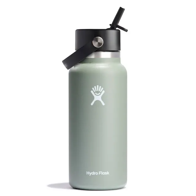 Hydro Flask 32oz Wide Mouth Flex Straw Bottle - Agave