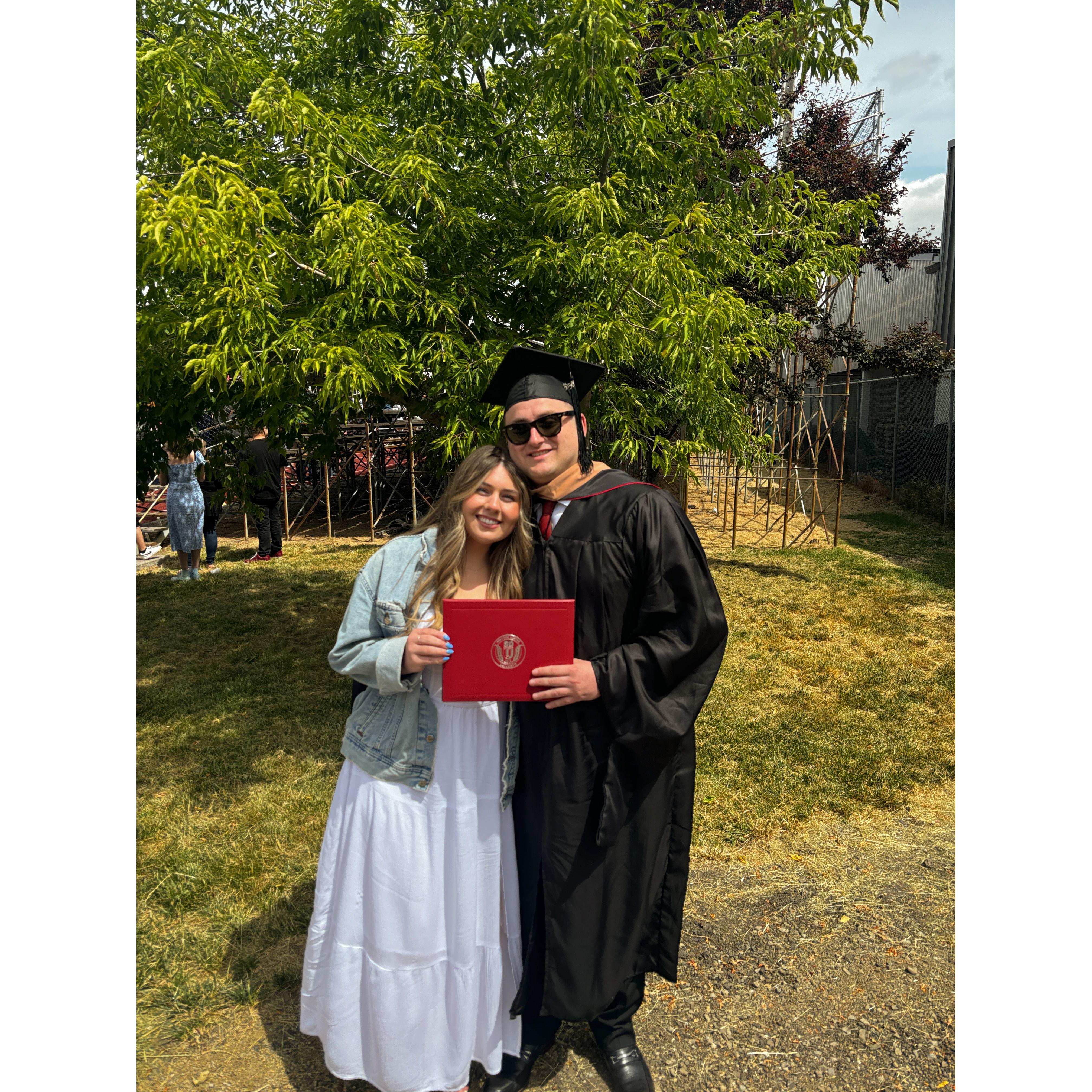 Jordan's graduation for his MBA!