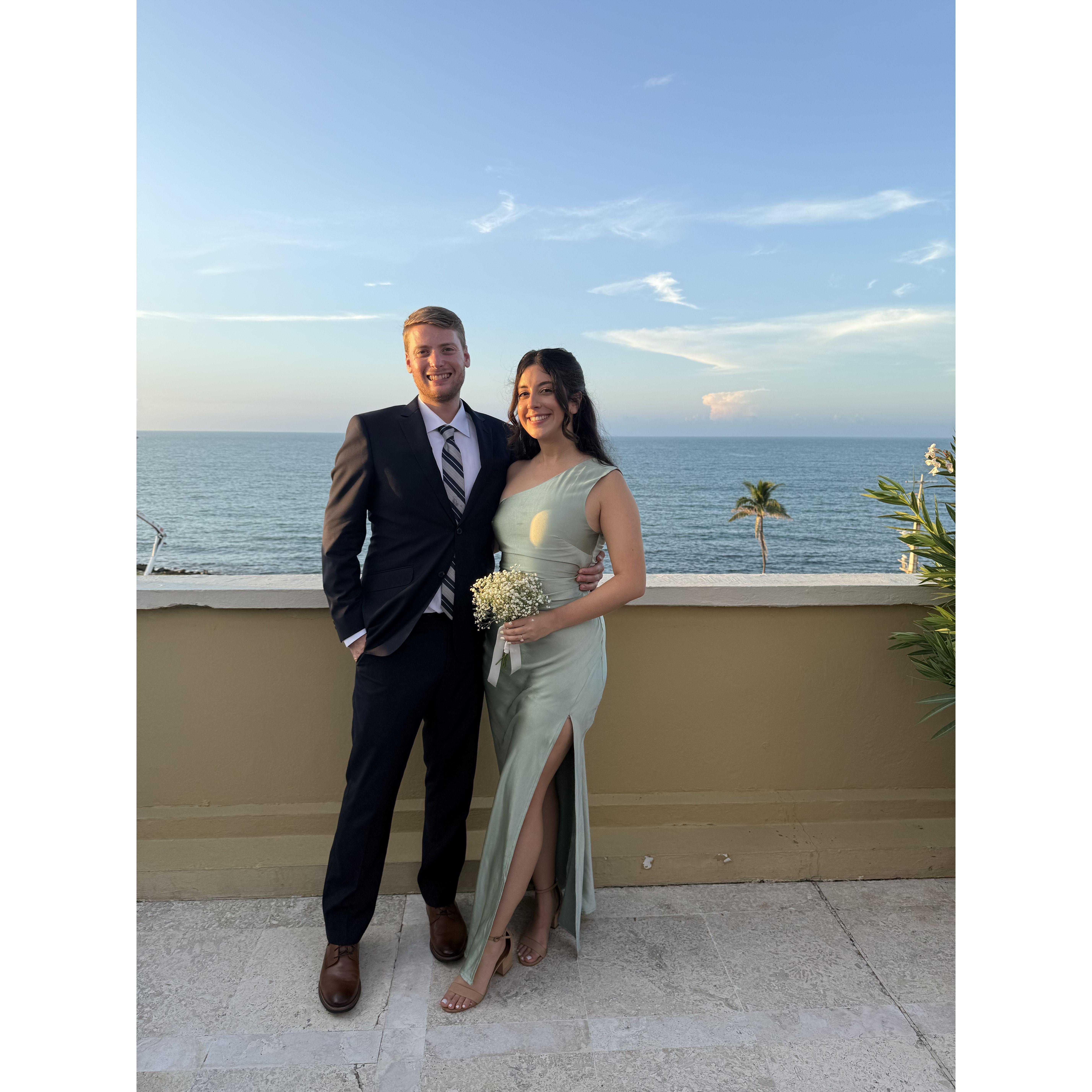 11/24: A photo of us in Cartagena, Colombia.