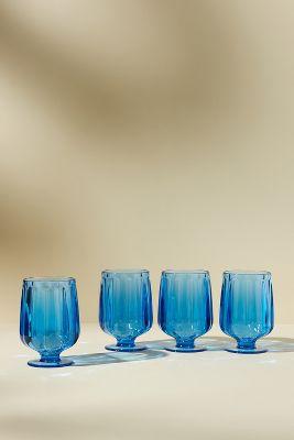Lucia Acrylic Goblet Wine Glasses, Set of 4