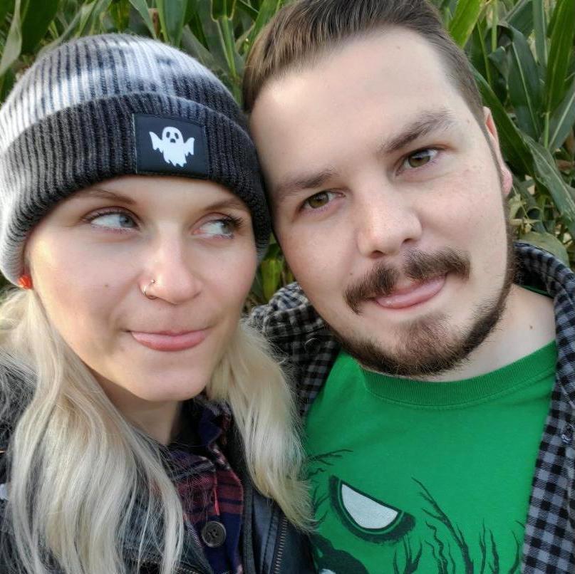 In our natural habitat: a corn maze.
