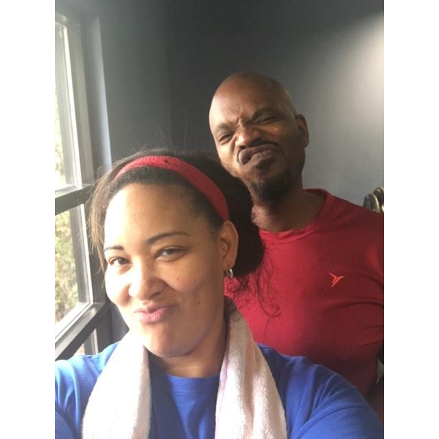 Every Beauty needs a beast!  We love working out together!