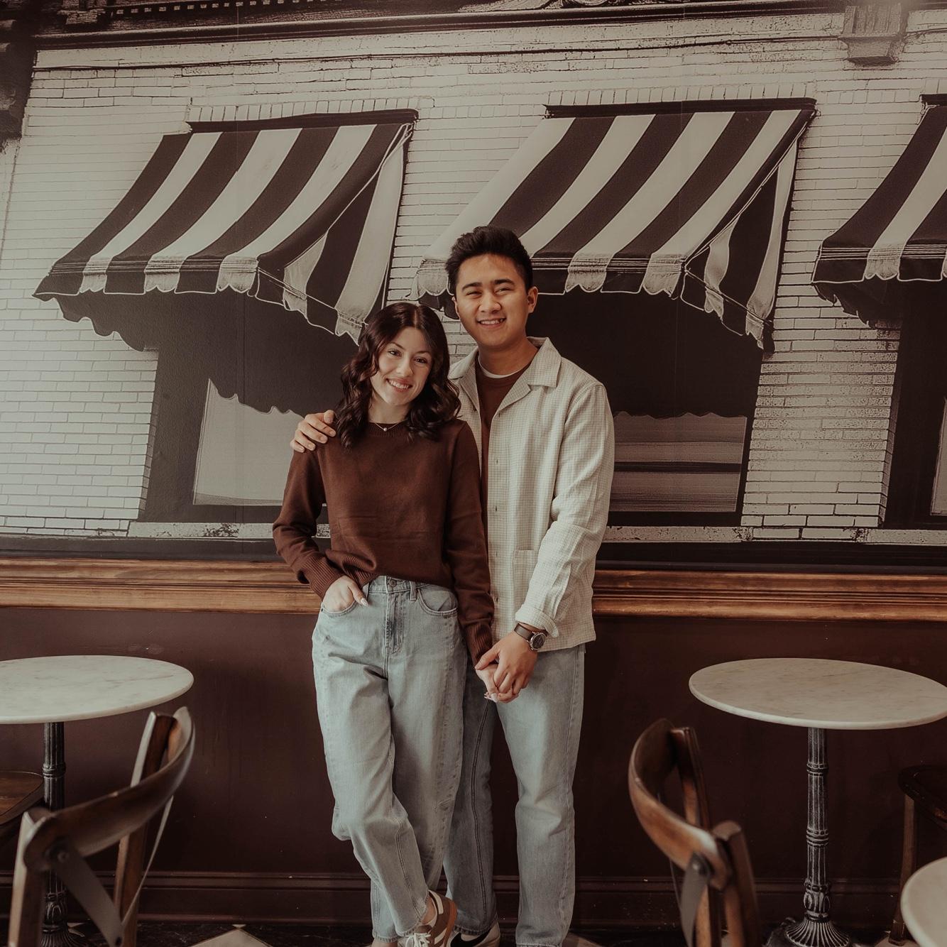 Engagement Photos at Cream and Sugar