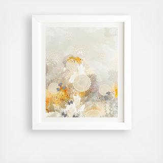 White Velvet Framed Wall Art