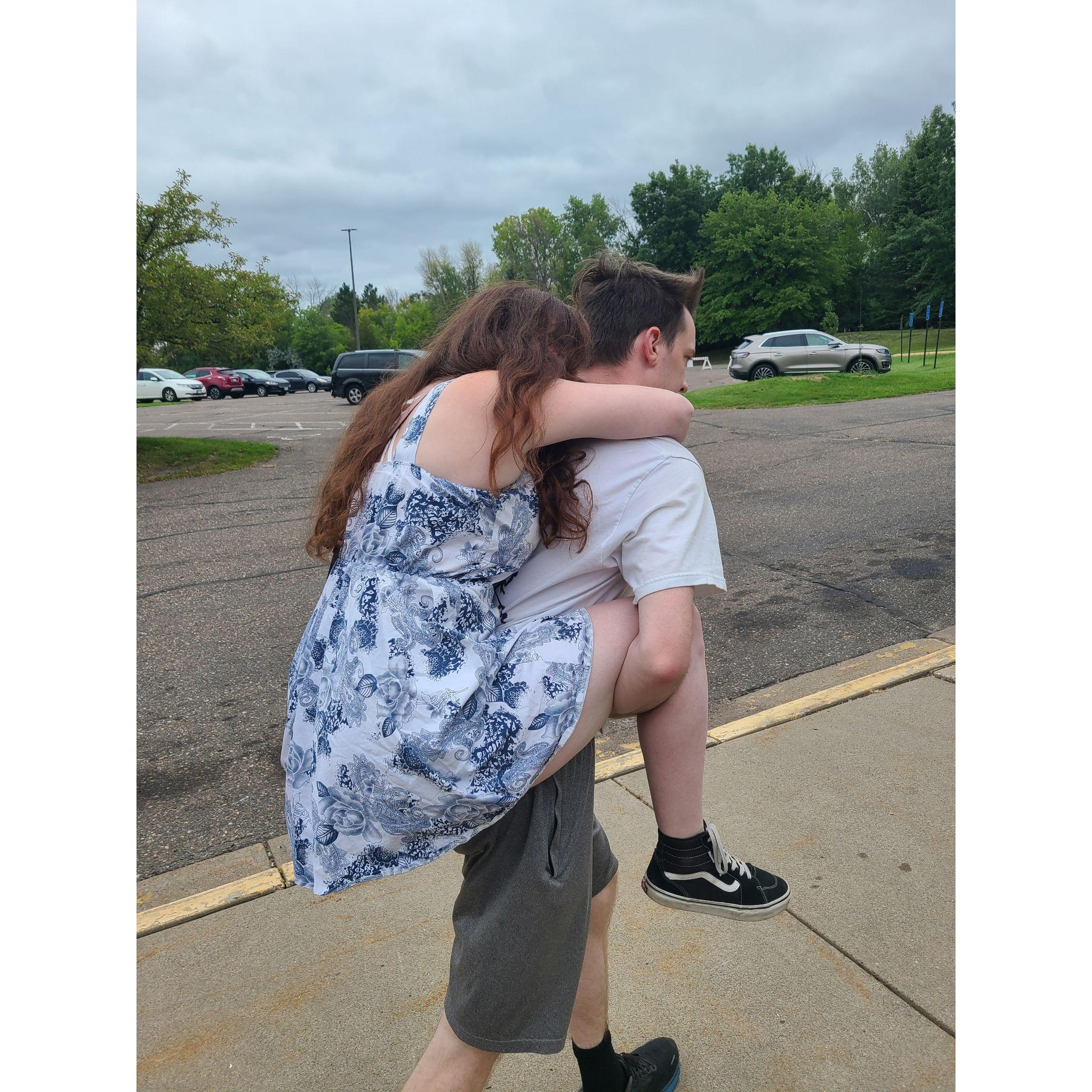 At the end of our first state fair together