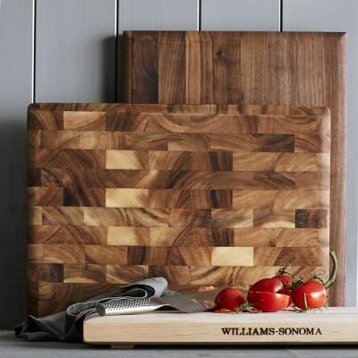 Williams Sonoma Rectangular Cutting Board with Feet, Maple