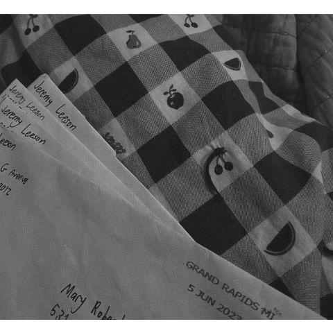 One of my favorite things to look back on is that we wrote letters to each other over the summer.