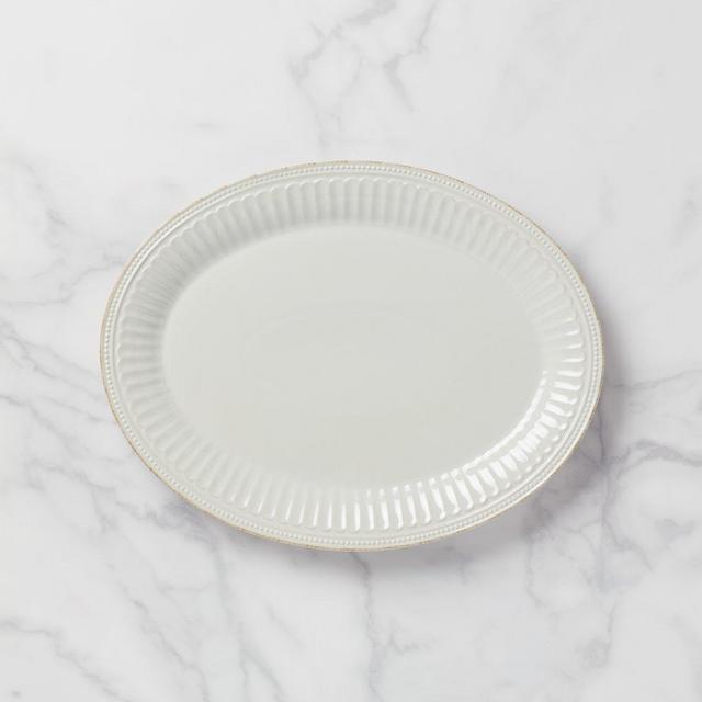 French Perle Groove ™ 16" Oval Serving Platter