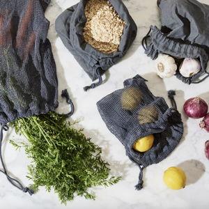 Five Two by Food52 Organic Cotton Reusable Produce Bags, Set of 8 | Food52