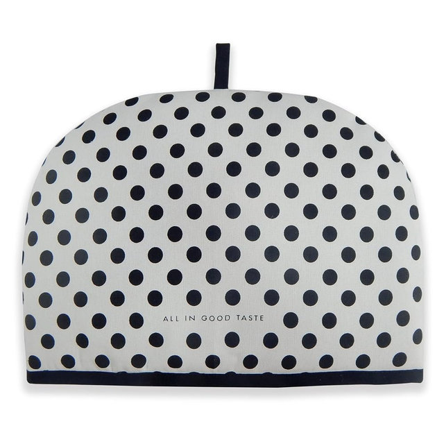 Tiny Break Large Tea Cozy for Teapot - Thick Polyester Wadding Tea Pot Cover - Teapot Koozie - Polka Dot All in Good Taste