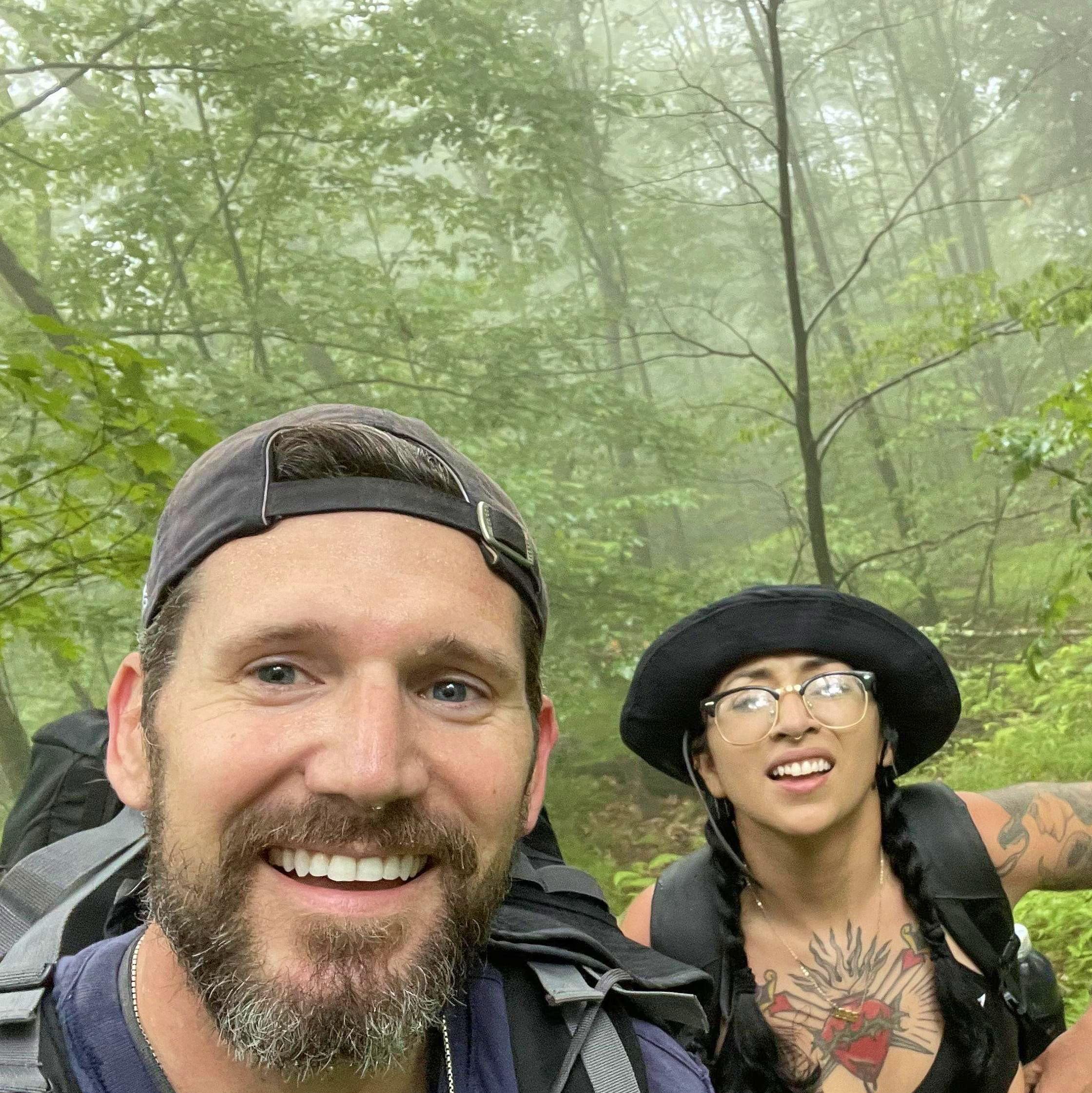 Meeting Ryan's uncle at the Appalachian trail. We did 15+ miles on a Saturday and MJ was sobbing the entire time. Had to hitch hike our way back home.