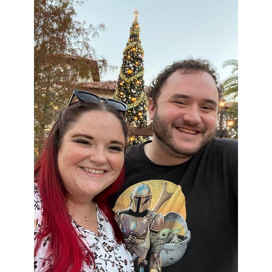 The night of our first date, we went to T-Rex cafe in Disney Springs