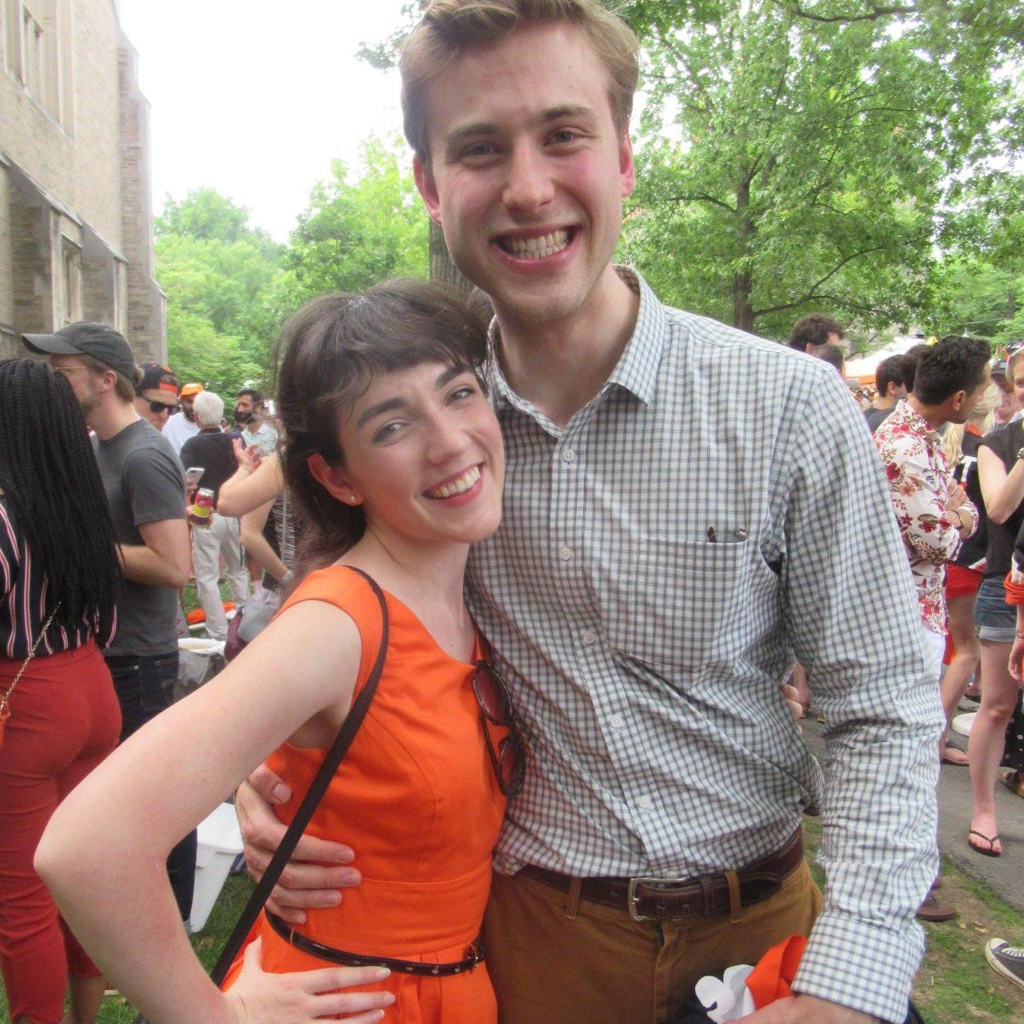 Elena coerced into wearing Princeton Orange