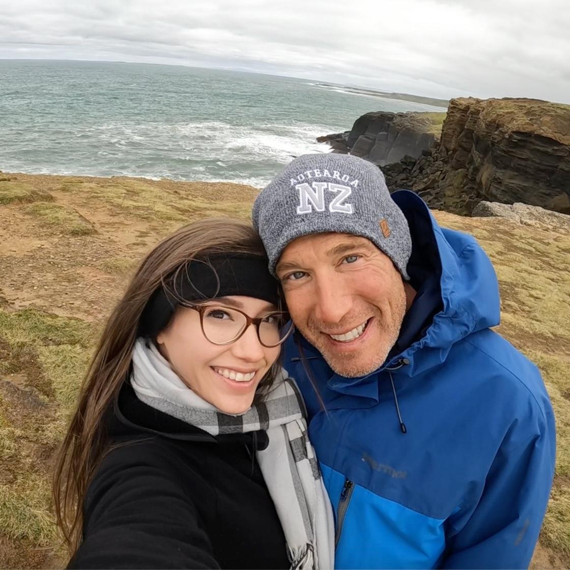 Slope Point, the southernmost point of the South Island of New Zealand.