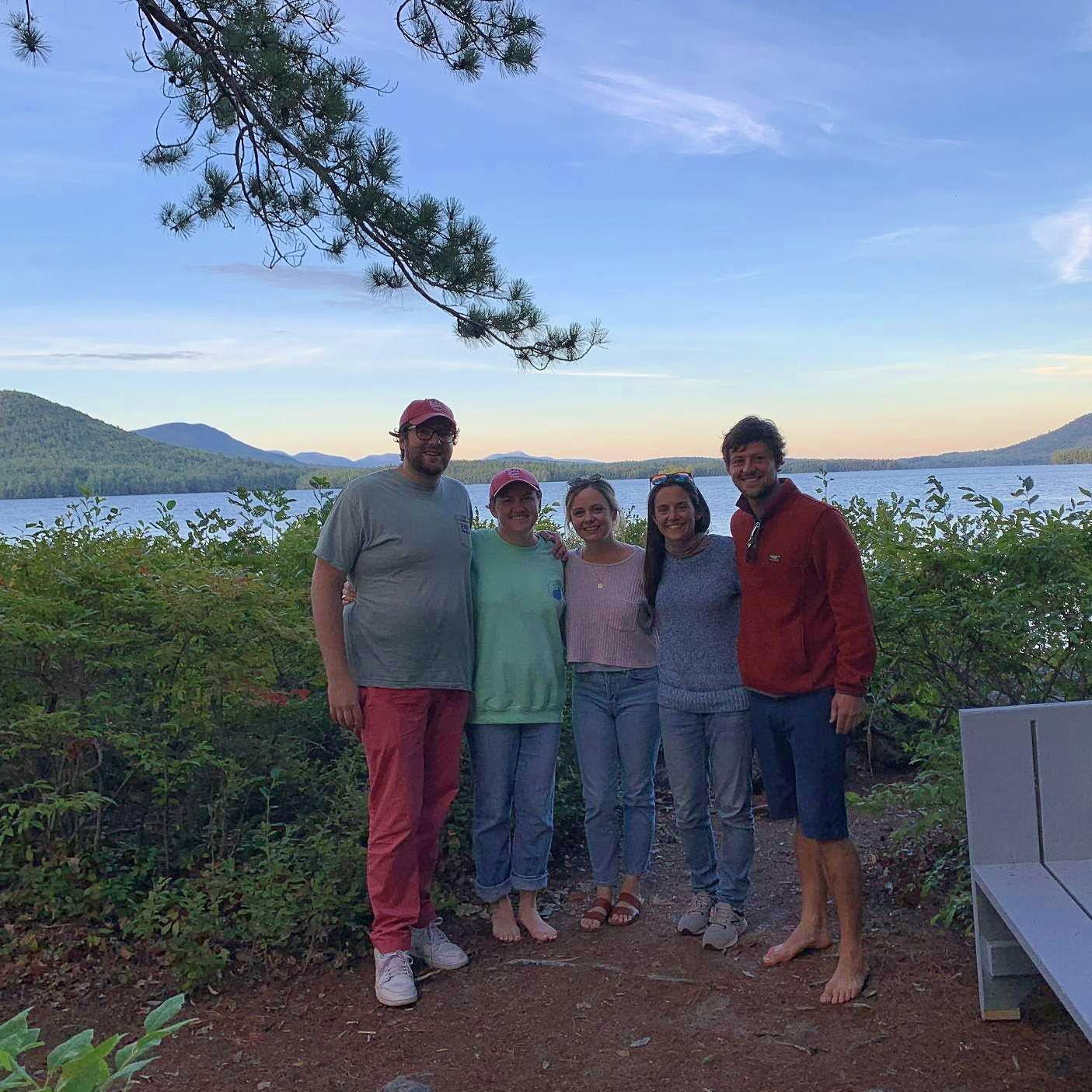 Enjoying Church Island during an evening boat ride