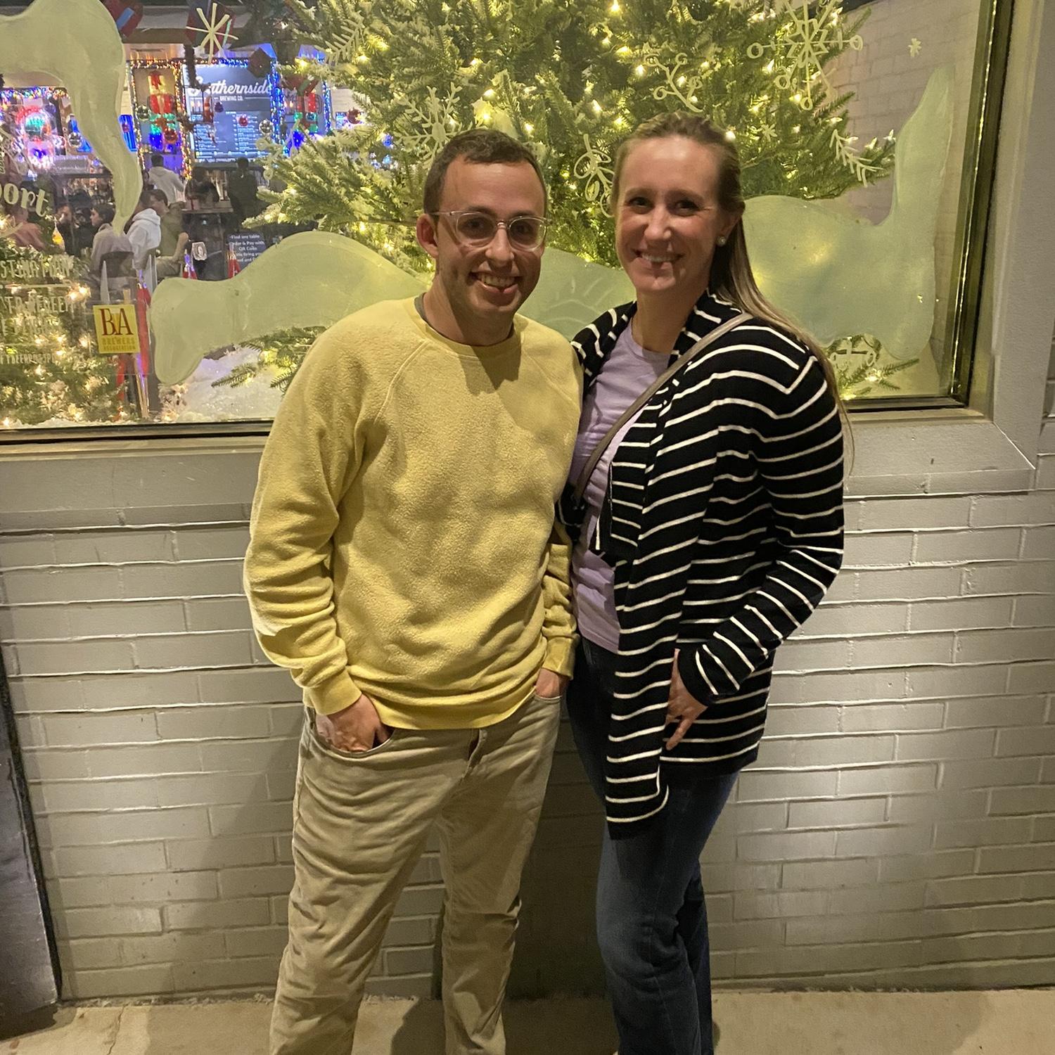 Christmas pop-up at Southernside Brewing in Greenville (one of our favorites!)