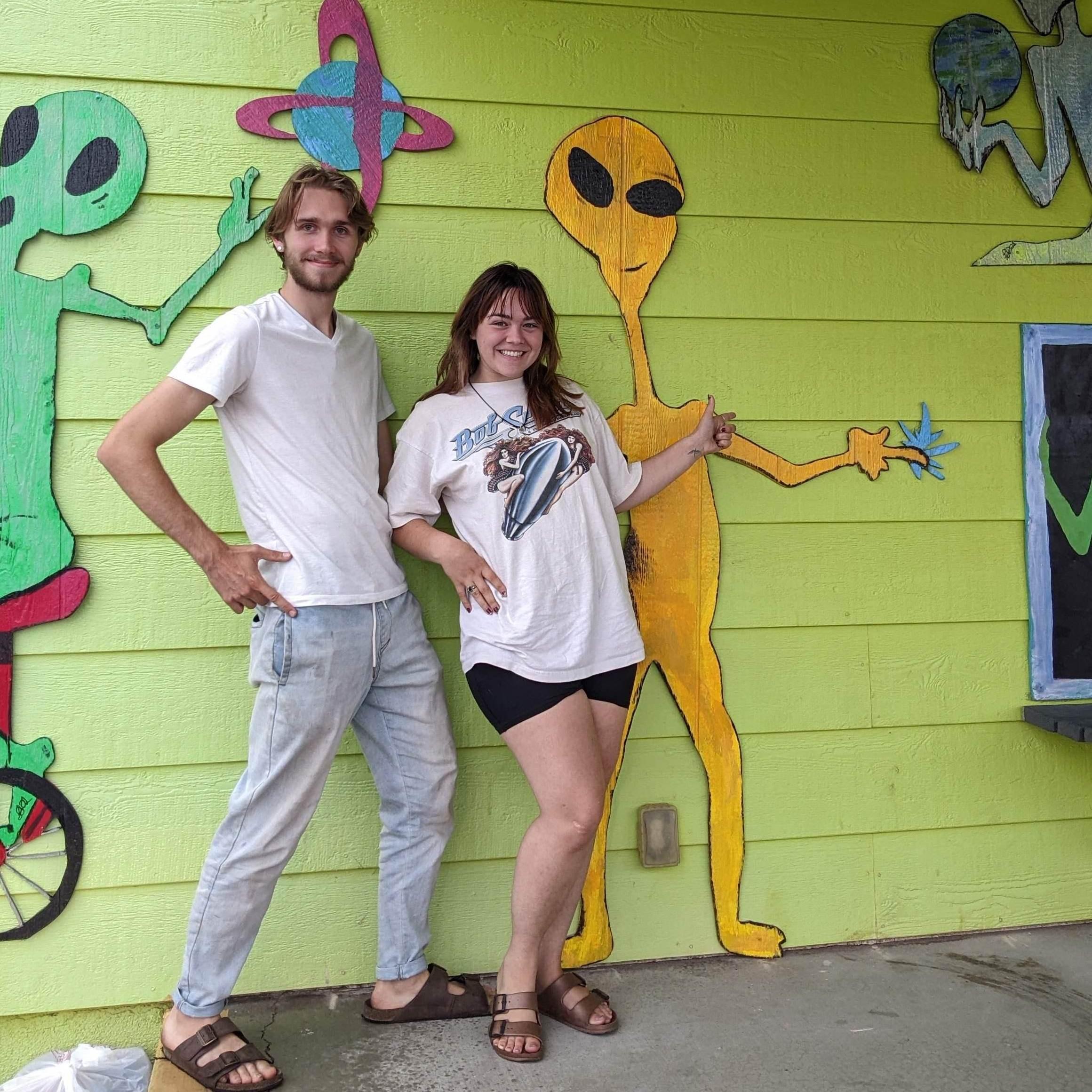 We haven't seen any real aliens yet, but we did find this cool gift shop somewhere between Nevada and Arizona