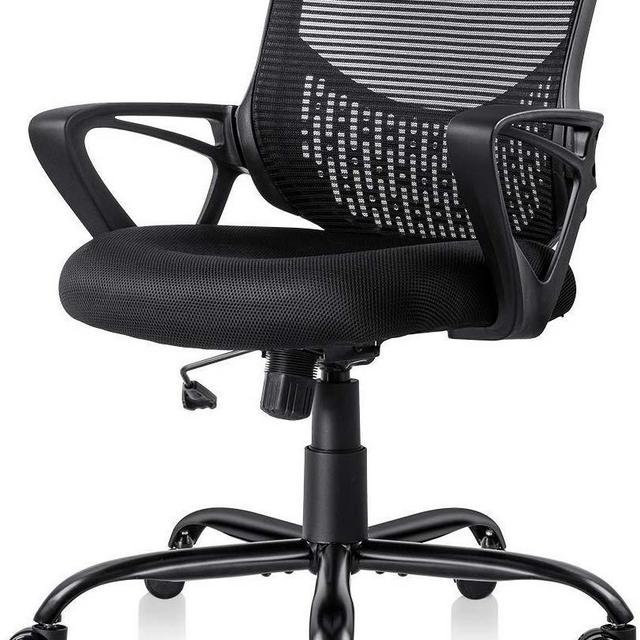 Ergonomic Office Chair Lumbar Support Mesh Chair Computer Desk Task Chair with Armrests