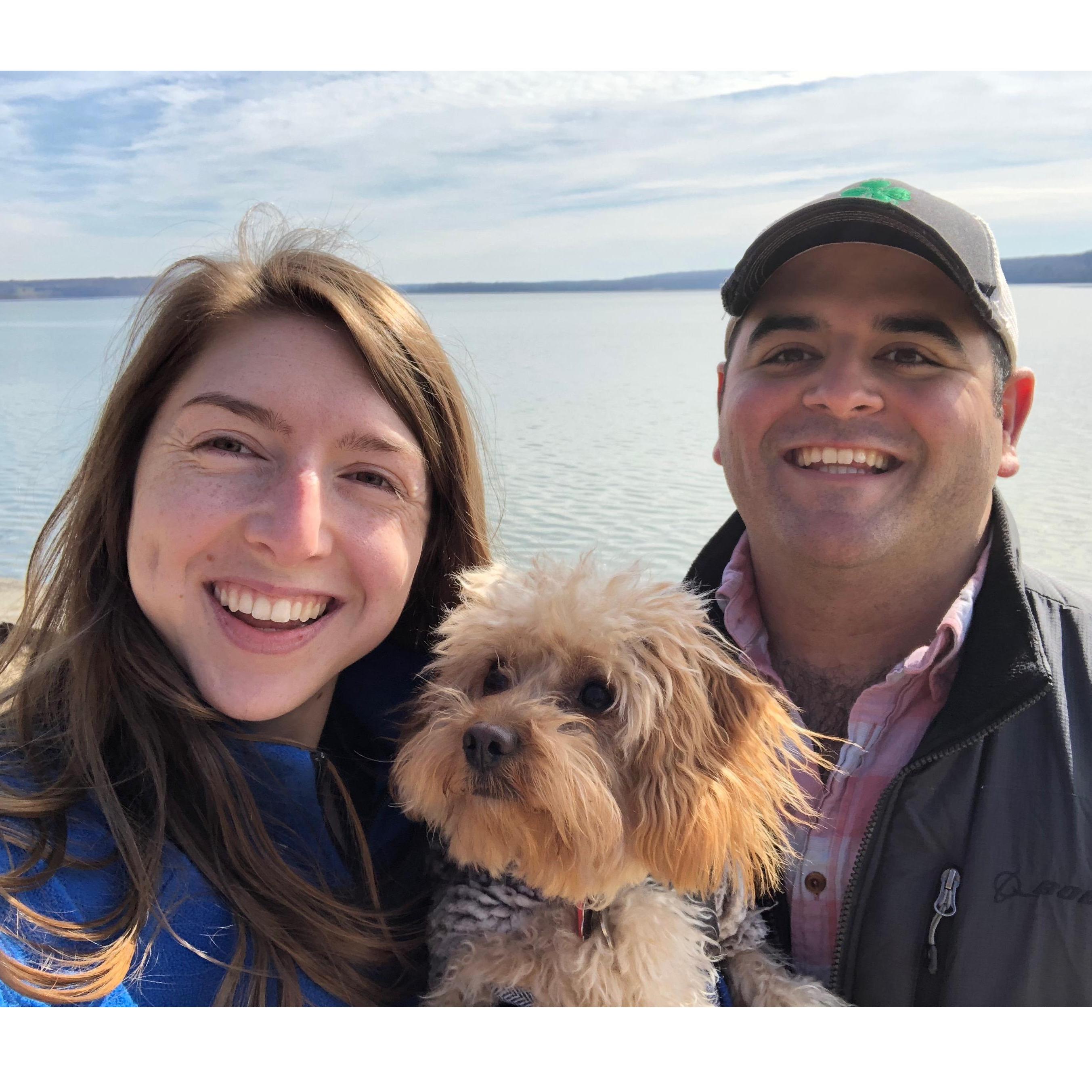 Walking along the Potomac River in Mt. Vernon