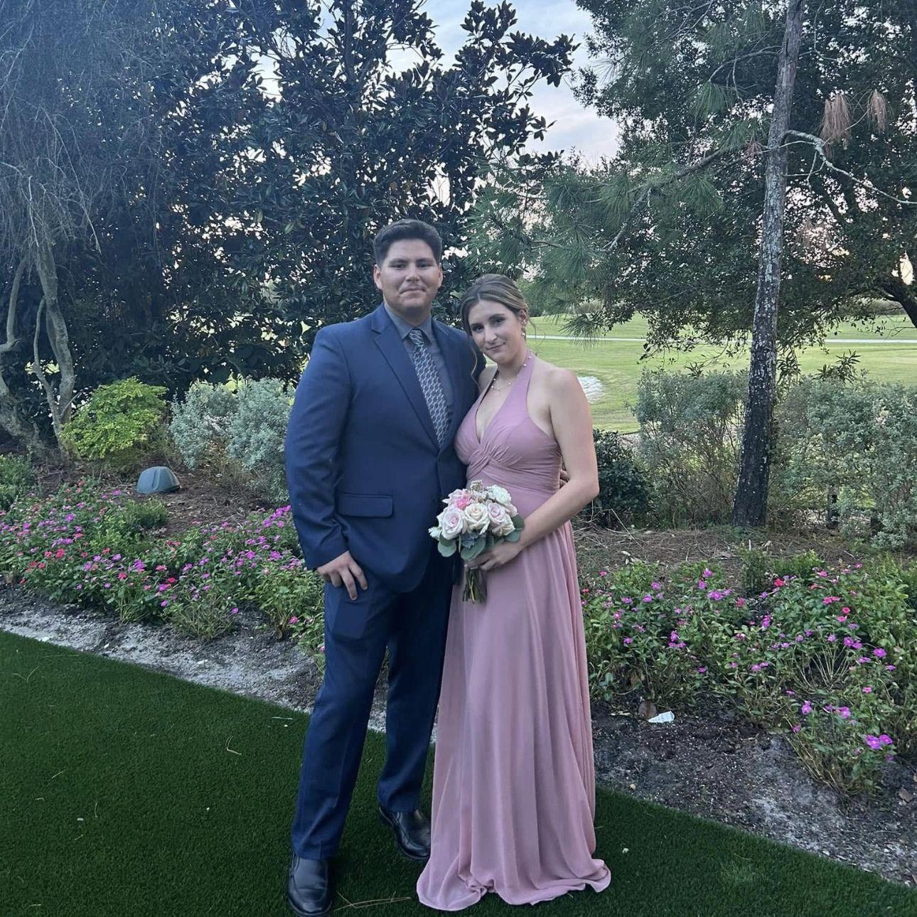 Our first wedding together