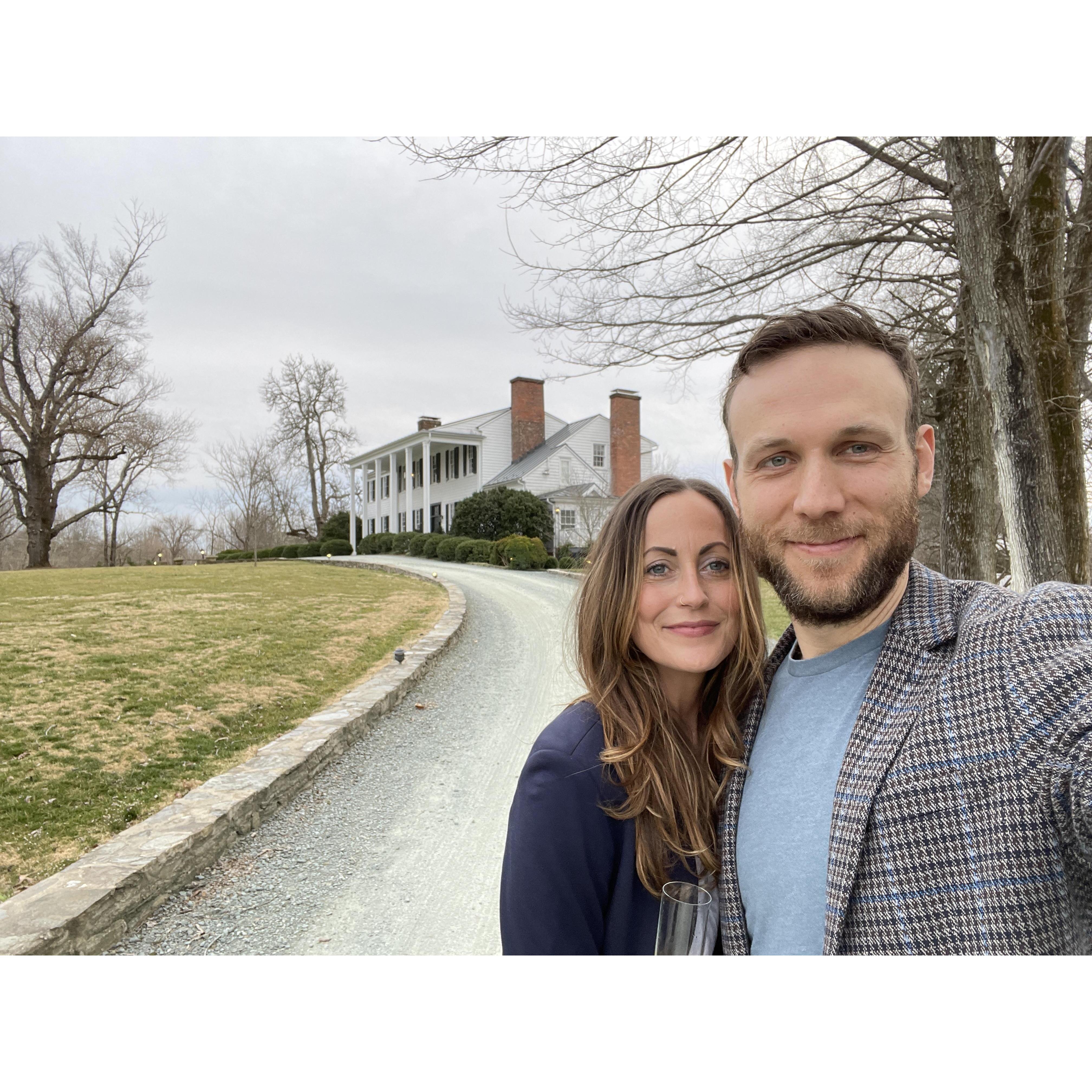 The fancy night out where Cody was convinced Morgan was proposing. And was 100% wrong.
•
CLIFTON INN, VA
2021