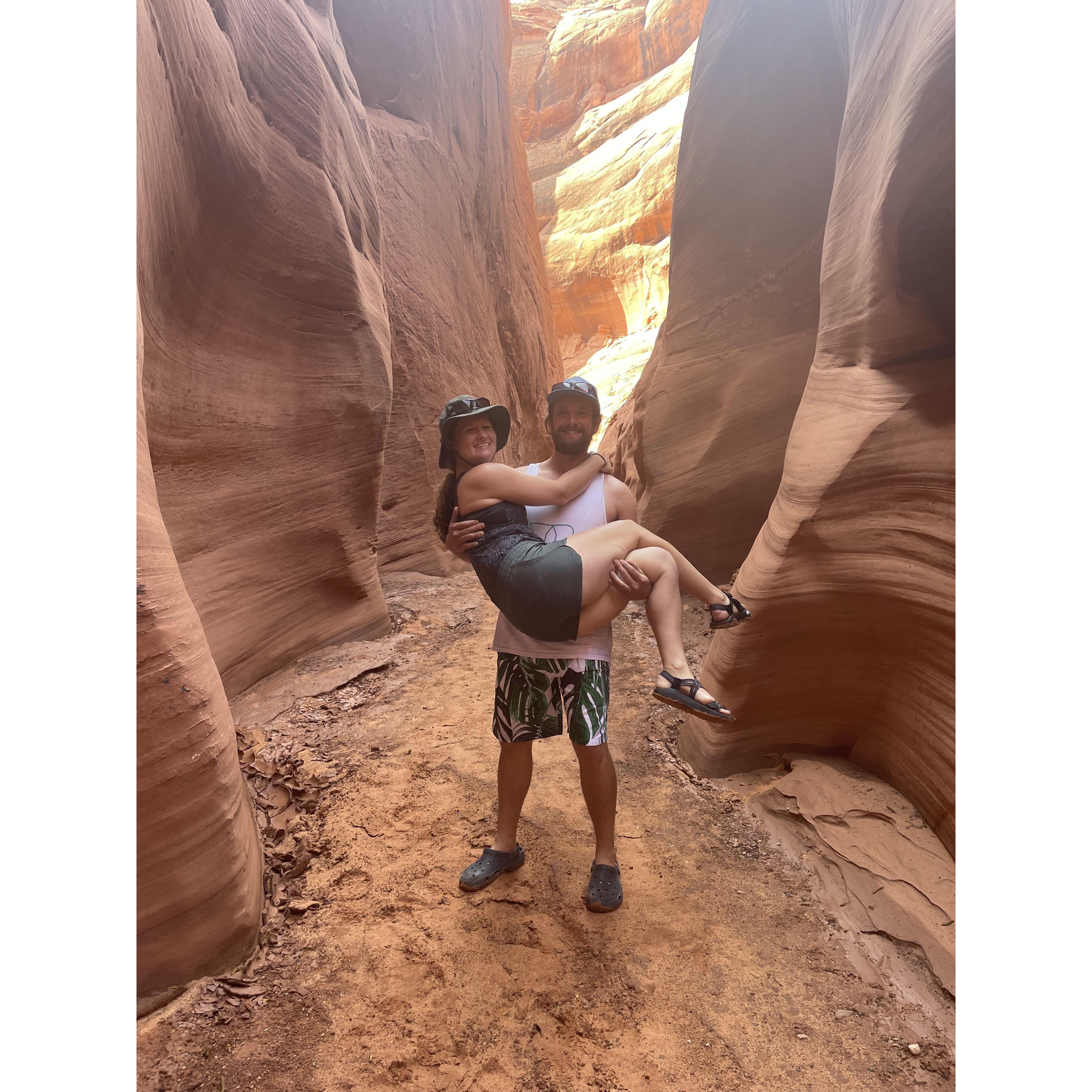 Shenanigans in Antelope Canyon, Arizona