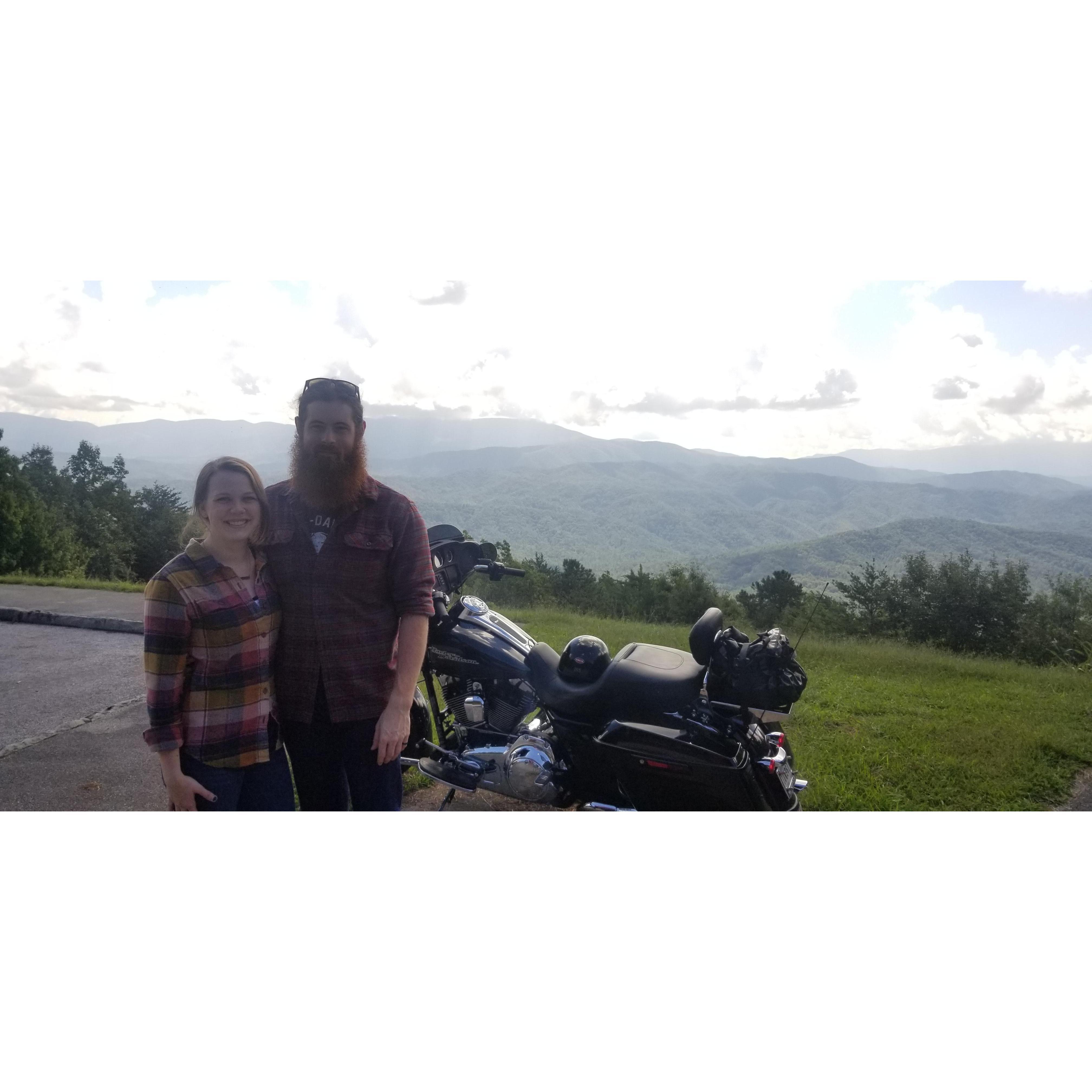 Somewhere in the Smokies. A paddle trip got canceled, so we went for a ride!