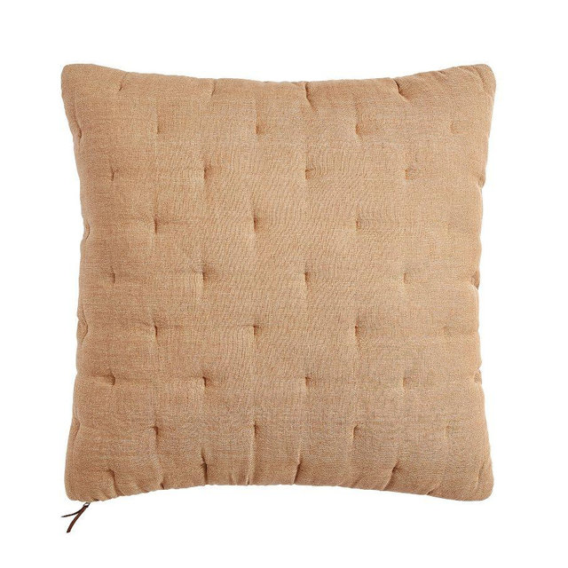 Everyday Linen Comfort Quilted Sham, Bronze, Euro