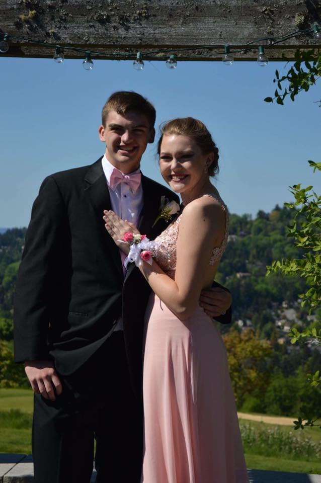 Tyler and I at my senior ball, 2017