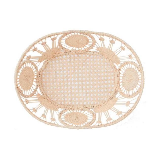 Oval Raffia Bread Basket