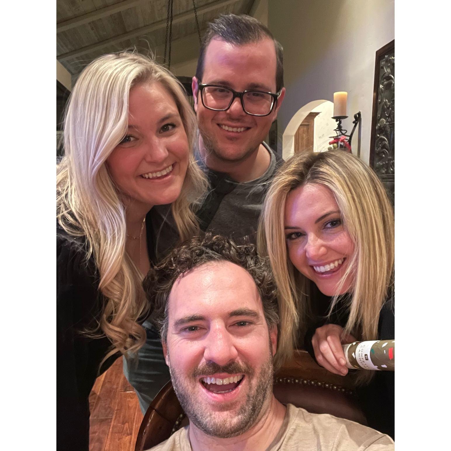 New Years Eve with Kaelyn (bridesmaid) and Ryan - ringing in 2021