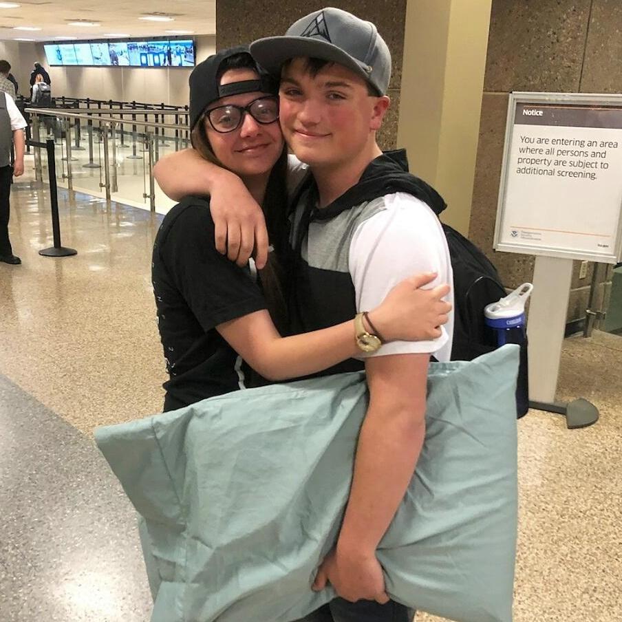This was taken right before Corbin left to New York for a job. (We were both sobbing minutes before!)