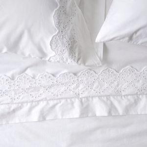 Eyelet Scallop Edge Sheet Set