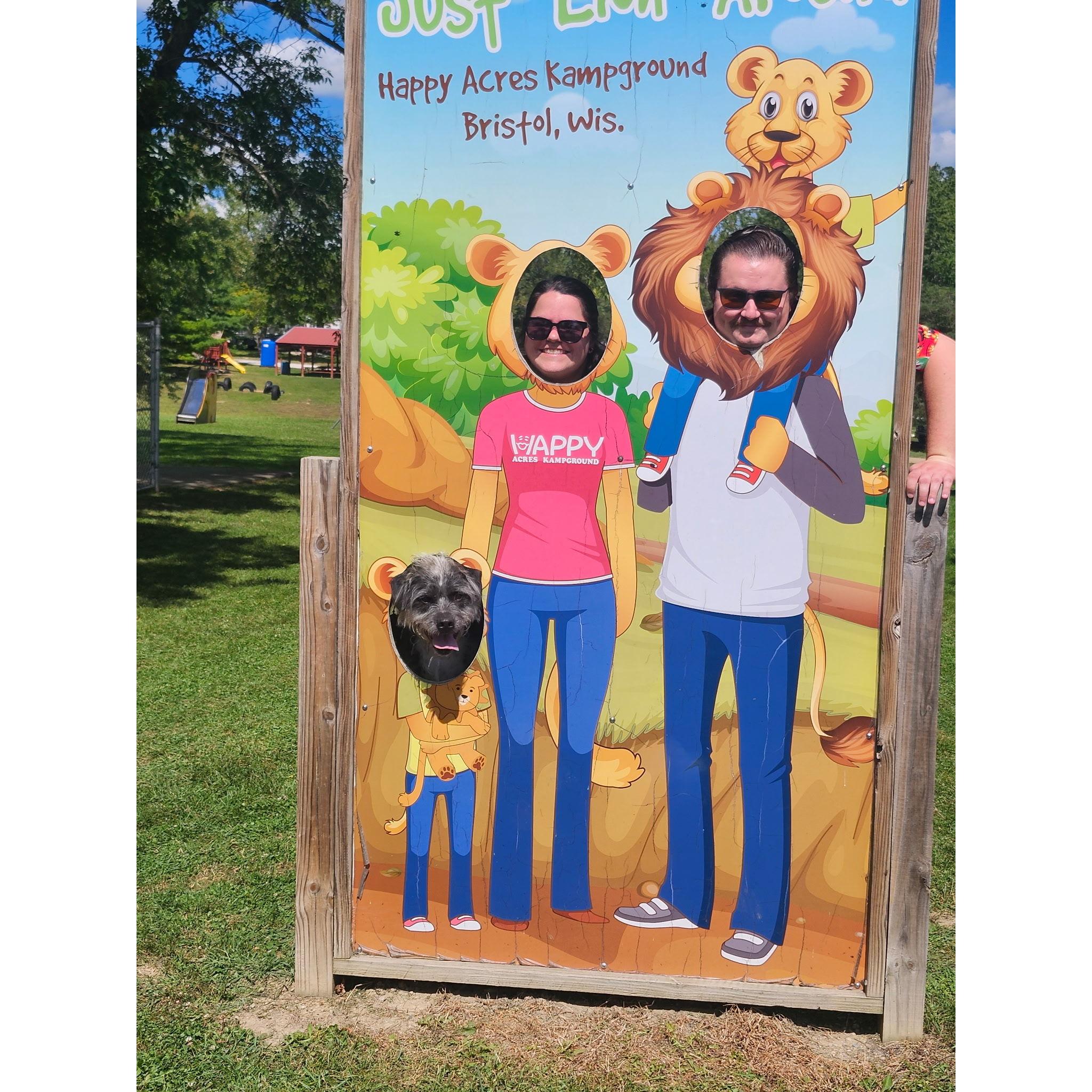 Our little family, minus our kitty Raven