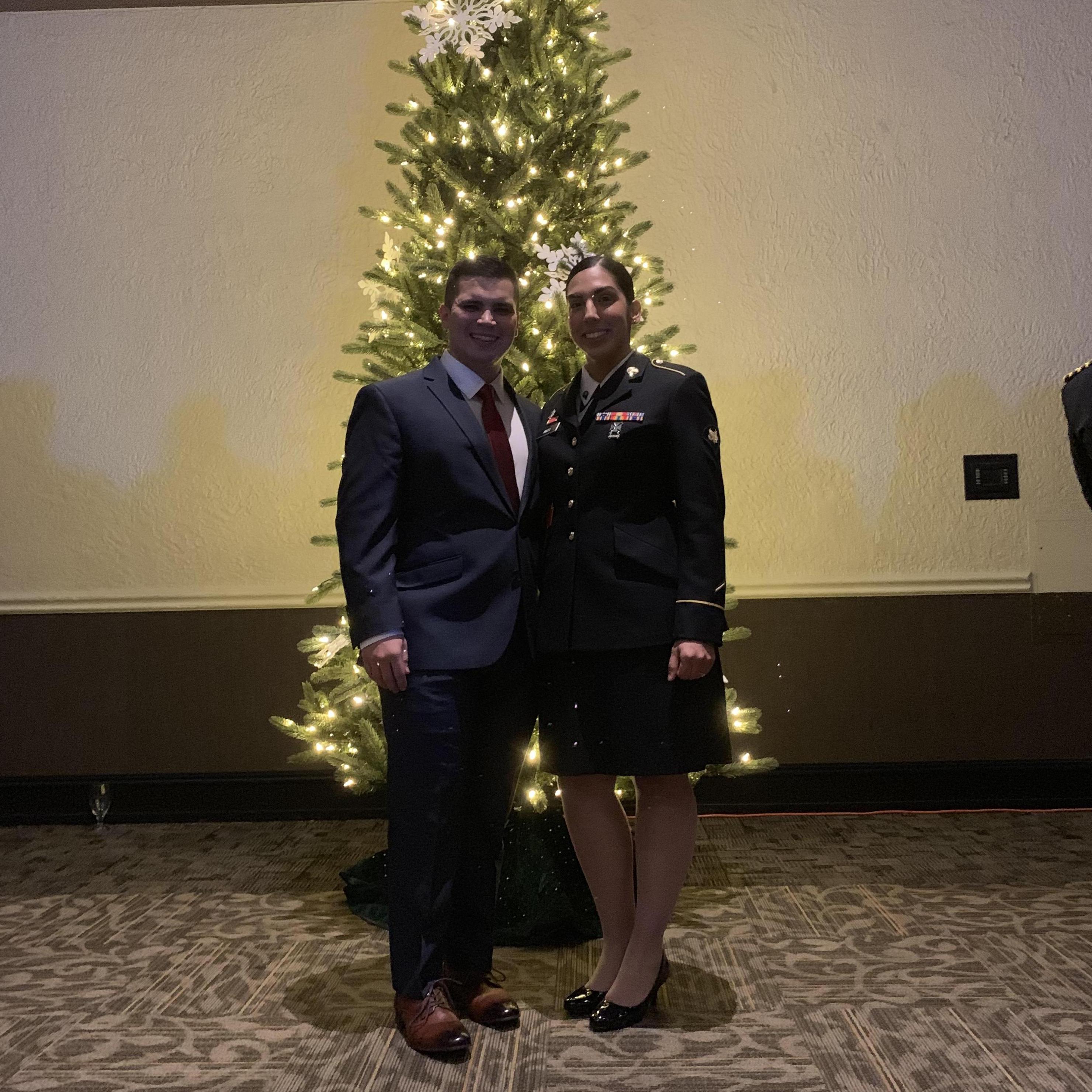 We can clean up pretty good sometimes. Emilia's Regimental dining out