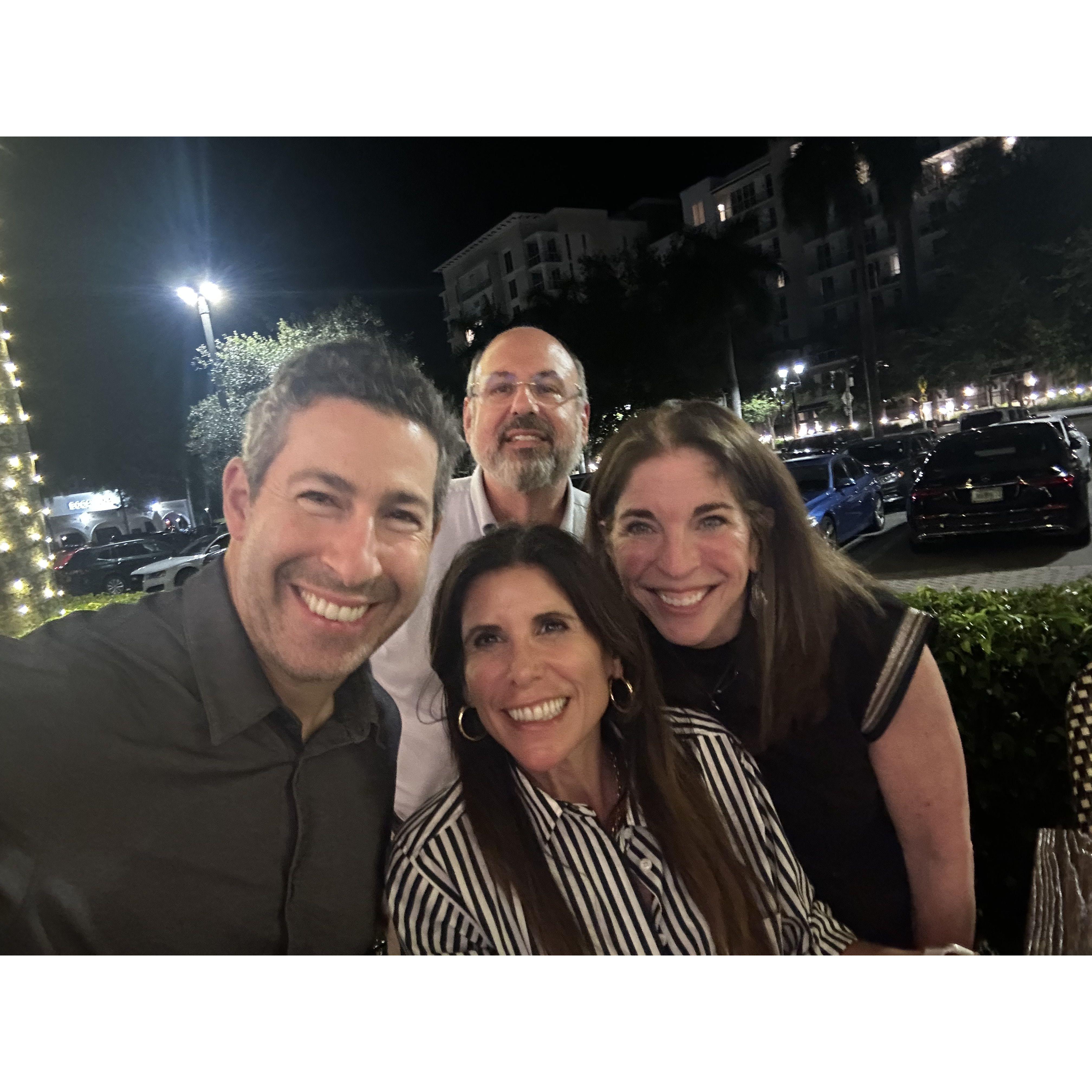 Love hanging with friends in Boca over the holidays!