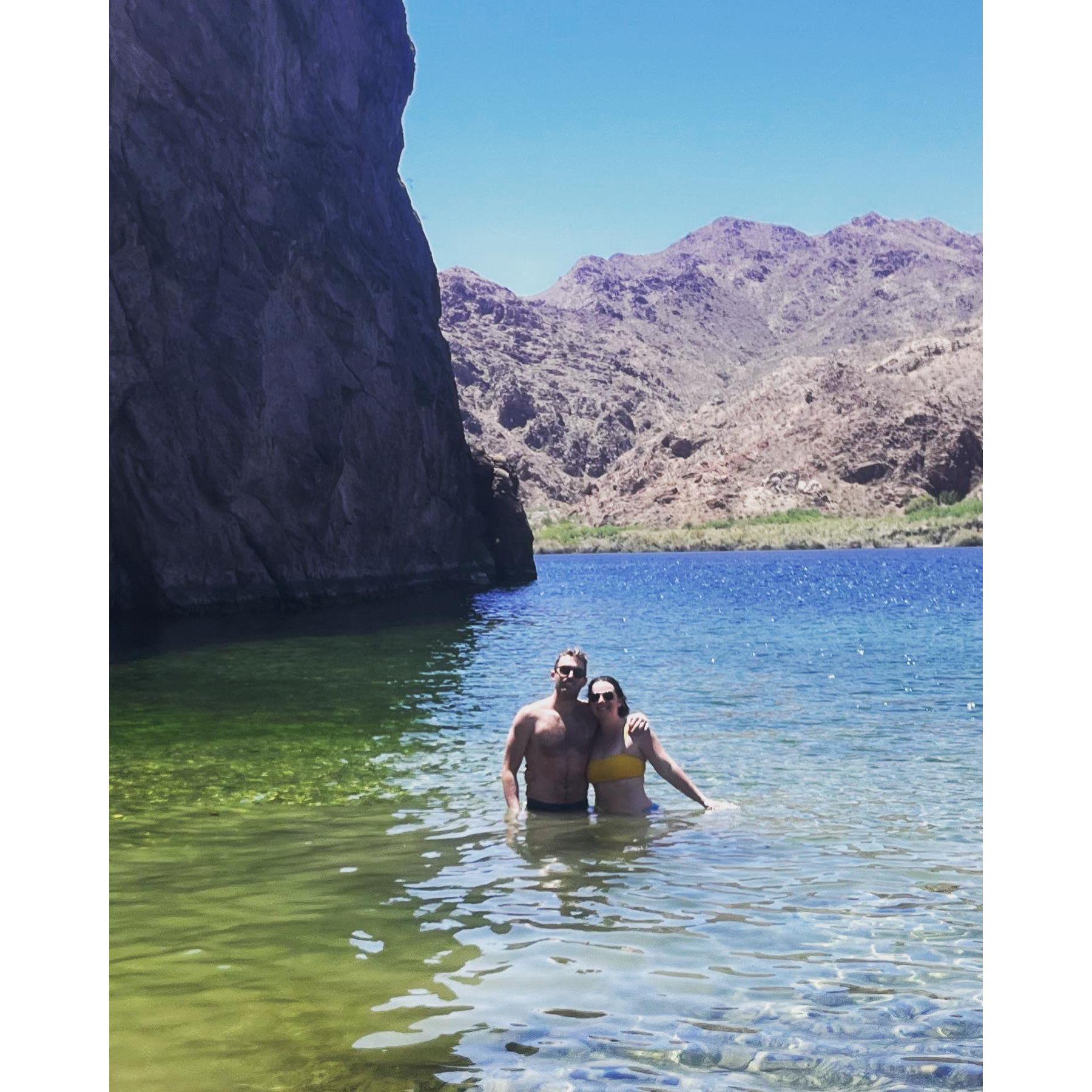 Smart thinking leads to swimming in the Colorado River in the spring