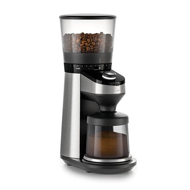 OXO BREW Conical Burr Coffee Grinder with Integrated Scale,Silver,Burr Grinder