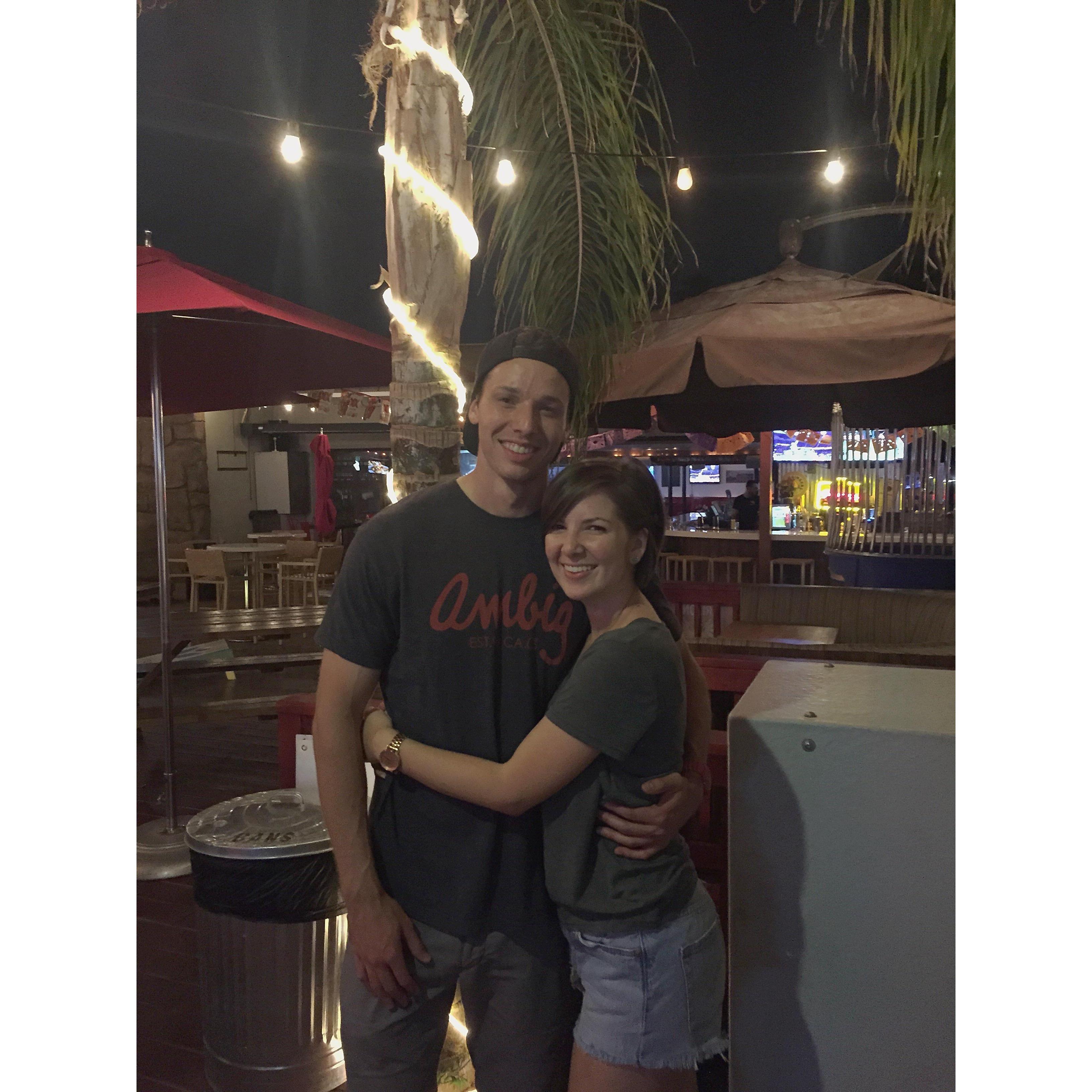 Our first photo together taken by the Bestman- May 5th 2015